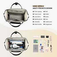 Sac LOVEVOOK très vendu, 15,6 pouces, imperméable, multifonction, nylon, chargeur USB, sac à dos pour ordinateur portable, voyage d'affaires