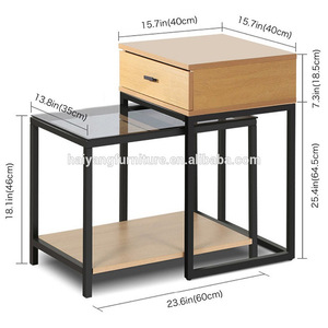 Cross-border exclusive creative extended small coffee <b>table</b>, bedroom tempered <b>glass</b> shelf, living room sofa <b>side</b> <b>table</b> wholesale - Product Image 5