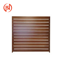 Clôture d'intimité enduite de poudre de style persienne verticale de couleur personnalisée en aluminium de cour de conception moderne pour les terrasses