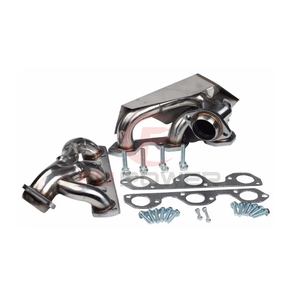 Shorty Steel Ceramic Exhaust Headers for <strong>Ford</strong> <strong>Mustang</strong> <strong>3.8</strong> 3.9L V6 Pair - Product Image 1