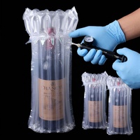 Sac gonflable à colonnes d'air antichoc pour bouteille de vin rouge, protection antichoc réutilisable pour emballage