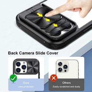 Couvercle de <span class=keywords><strong>Protection</strong></span> complète de l'objectif du curseur de caméra transparent pour étui de téléphone <span class=keywords><strong>iPhone</strong></span> fenêtre coulissante - Product Image 6