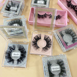 Faux cils naturels à base de fibres synthétiques, faits à la main, avec bande invisible, pour marque privée, vente en gros - Product Image 6
