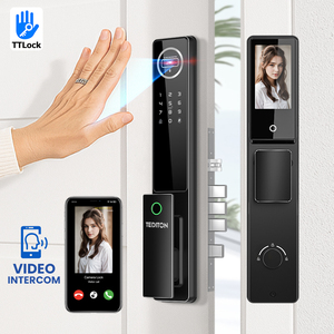 Système d'interphone vidéo Tediton TTlock Reconnaissance faciale Serrures de sécurité domotiques intelligentes Serrure de porte intelligente avec balayage de paume - Product Image 2