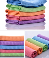 Vente flash - Serviettes en microfibre super absorbantes pour la vaisselle et les surfaces en verre, motif écailles de poisson, chiffons de nettoyage pour la cuisine