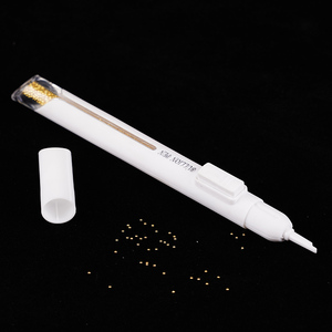 Stylo automatique pour perles de bouillons, outil de pointillage et de sélection pour l'art des ongles DIY (or, argent, caviar) - Product Image 4