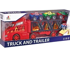 Factory Directly hot sell kids educational track die cast model container truck toy die casting