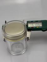 Bouteille de Luxe Double Couche en Acrylique Épais avec Bouchon à Vis Couleur Personnalisée pour Emballage de Capsules de Compléments Alimentaires