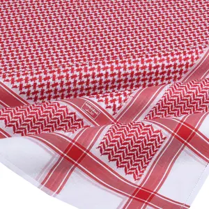 Premium Shemagh Man Shemagh bufanda árabe táctico desierto Keffiyeh Palestina Keffiyeh Wrap 55-57 pulgadas bufanda islámica para hombre