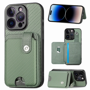 Étui arrière en cuir PU magnétique avec couteau à outils pour iPhone 16, fente pour carte, béquille pour iPhone 15 14 13 Pro Max 11 12 - Product Image 2