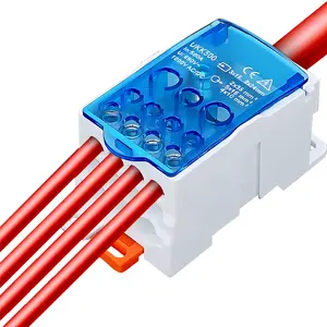 Zhnlukk khối thiết bị đầu cuối 80/125/160/250/400/500A Din Rail điện phân phối hộp vít loại dây kết nối