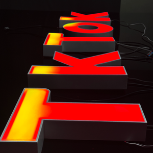 Letrero Luminoso LED RGB con Cambio de Color, Letrero de Neón Personalizado para Exteriores, Resistente al Agua IP65, Letrero con Logotipo Comercial - Product Image 3