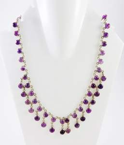 Design moderne De Haute Qualité Améthyste Pierres Précieuses À La Main Collier Bijoux 925 En Argent Sterling - Product Image 1