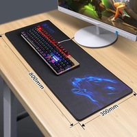 Tapis de souris personnalisé, pour clavier et bureau d'ordinateur, Surface lisse et antidérapante