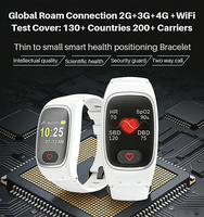 Montre intelligente 4G pour personnes âgées, bracelet de localisation GPS avec bouton SOS, détection de chute, montre intelligente de santé d'urgence pour personnes âgées