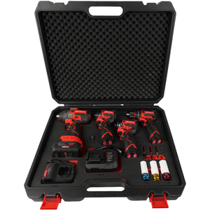 Nouvel Ensemble d'outils électriques au lithium professionnel rechargeable : Clé à chocs angulaire, Perceuse à cliquet et Tournevis E-8017 pour la réparation automobile et domestique - Product Image 2