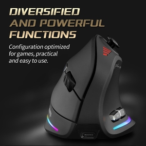 Thiết Kế Mới Biểu Tượng Tùy Chỉnh F-18 Ergonomic Chuột Không Dây/Bt/Có Dây Lập Trình 24000 DPI Phím Điều Khiển Dọc Chuột Cho Chơi Game - Product Image 2