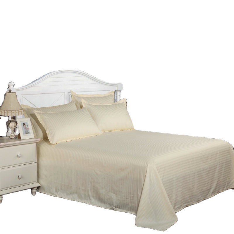 Роскошная белая простыня из 100% хлопка для гостиниц большого размера