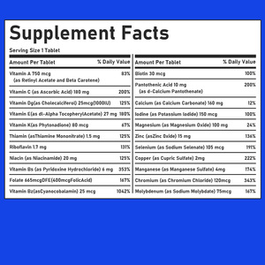 Tabletas Multivitamínicas de Buena Calidad para Hombres, Tabletas Antioxidantes Potentes que Favorecen la Salud Cognitiva, Suplemento para el Cuidado de la Salud con Zinc - Product Image 2