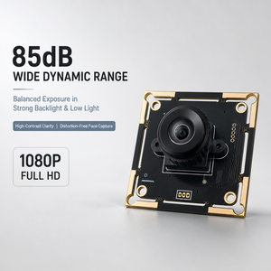 โมดูลกล้อง USB WDR 85dB ความละเอียด 1080P ช่วงไดนามิกกว้าง ขนาด 38x38 มม. บอร์ด 5 พิน สำหรับระบบจดจำใบหน้าและควบคุมการเข้าออก - Product Image 1