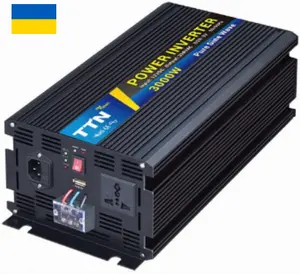 Ukrayna stok polonya saf sinüs dalga güç inverteri 1500w 3000w 5000w 24v 48v 3k 5k hızlı teslimat düşük fiyat çin faktörü