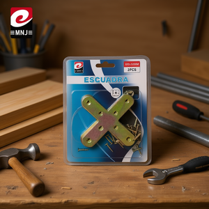 Escuadra Cross-shaped Angle Iron 100x100mm 2pcs Steel Bracket - Product Image 2