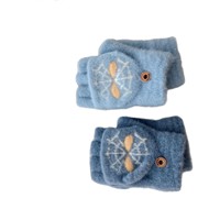 Gants de dessin animé pour enfants de 2 à 7 ans, mitaines tricotées à cinq doigts en coton/spandex, chaudes pour l'hiver, pour la plage, pour garçons et filles