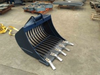 Mini Excavator Sieve Bucket dengan Adaptor MS03