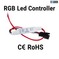Contrôleur LED RGB ESann MINI 3 touches DC12V Pixel Point WS2813 pour bande LED numérique