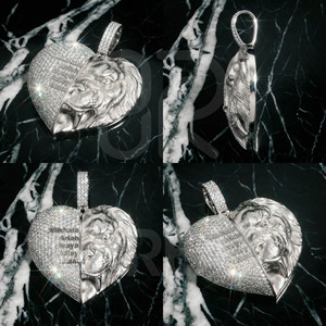 Custom Vvs Moissanite <b>Name</b> Pendant Men Hip Hop Style Iced Out 3D Letter Initial Pendant With <b>Chain</b> Fine Jewelry - Product Image 2