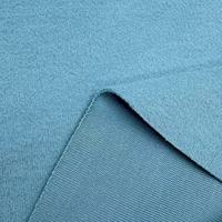 Tissu en maille double de modal et polyester 270 GSM luxueux, certifié GOTS GRS, polaire simple brossée chaude pour sweats à capuche d'hiver haut de gamme