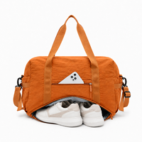 Sac de voyage personnalisé avec logo, sac de sport avec compartiment à chaussures, sac à bandoulière léger, grande capacité, sac de sport