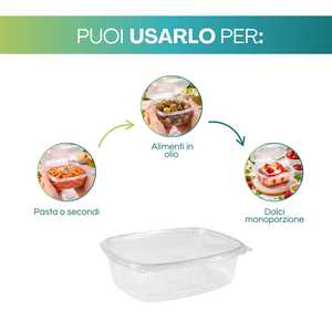 Contenitori ovali trasparenti per alimenti da 750cc per liquidi e preparazione dei pasti - Product Image 5