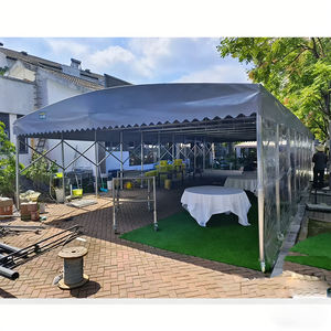   Toldo retráctil multiusos de PVC, toldo plegable móvil, carpa plegable de empuje y tracción - Diseño plegable para uso en interiores y exteriores - Product Image 3