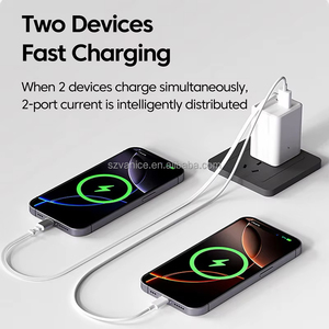 Chargeur USB Type-C GaN 120W avec prise EU US UK, charge rapide 120W USB-C PD, chargeur mural avec câble Type C rétractable intégré - Product Image 3