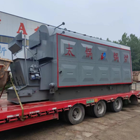 Chaudière à vapeur à grille de chaîne DZL4t/h de 4000 kg à montage horizontal, à combustible solide, grande adaptabilité pour copeaux de bois, bagasse, granulés