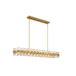 Lampade a Sospensione Lineari in Ottone, Illuminazione Moderna Nordica a Forma di Bicchiere di Vino, Lampadario <span class=keywords><strong>per</strong></span> Isola Cucina - Product Image 6