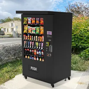 Mesin penjual otomatis mesin minuman dan makanan ringan kotak otomatis mesin makanan ringan untuk Jerman
