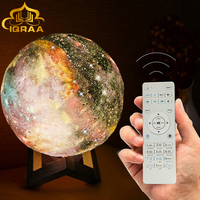 SQ-530 Speaker lampu Galaxy LED, pemutar lampu malam lampu sentuh LED gigi biru Kontrol APP