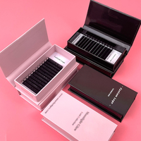Fadvan Private Label Volume Lash Extension Trays Cashmere Matte Black Mega Volume 03 Lash Trays Extensions de cils individuelles