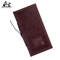 Menu Folio en Cuir Rigide de Haute Qualité pour Restaurants et Cafés, avec Pince Élastique et Logo Personnalisé, Pages Offset