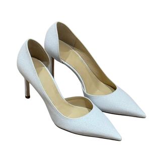 Chaussures à talons aiguilles scintillantes pour femmes, en tissu brillant, confortables, pour mariages, fêtes et occasions formelles - Product Image 5