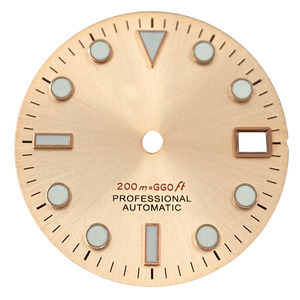 Üretici özelleştirmek yeşil aydınlık 28.5mm izle değiştirme arama logosu NH35 hareketi modifiye anlamıyla uyuyor izle yüz - Product Image 5