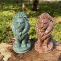 Vente en gros de sculptures d'animaux en cristal naturel, statues de lion en cristal mélangé, sculptures en quartz pour la décoration