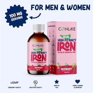 Suplemento Líquido de Hierro Vegano, Multivitaminas con Extracto Herbal, Refuerzo Inmunológico, Marca Privada OEM, Grado Alimenticio - Product Image 2