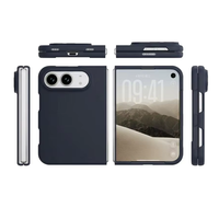 Nouvelles coques de téléphone pliables en silicone liquide bordeaux avec logo OEM 2026 pour iPhone Duo Fold, compatibles iPhone 18 17 16 15 Pro Max Plus
