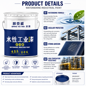 Pintura industrial ecológica a base de agua para estructuras de acero, pintura anticorrosiva, capa protectora metálica. - Product Image 4
