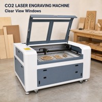Machine de gravure et de découpe au laser CO2 1390, refroidissement par eau, 1300x900mm, pour acrylique, bois, MDF, pierre, caoutchouc, verre