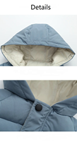 Manteau d'hiver en coton personnalisé, veste bouffante imperméable pour garçon et fille, vestes en duvet rembourrées pour enfants, veste d'hiver respirante