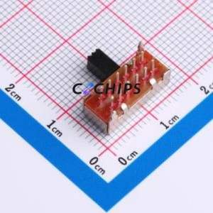 TP60321126 Slide Switch Through hole Component (THT) Switch Rectangle Pin Header PC Pin 15mm 6.3mm - Product Image 2